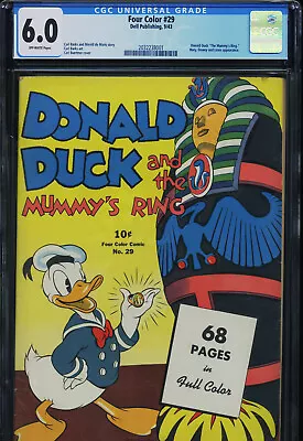 Buy FOUR COLOR #29 - Donald Duck - 6.0, OW - “Mummy’s Ring” By Carl Barks • 2,621.52£