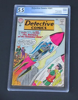 Buy Detective Comics 321 Pgx 5.5 Batman Batwoman 1963 The Shark Fox Vulture • 94.83£