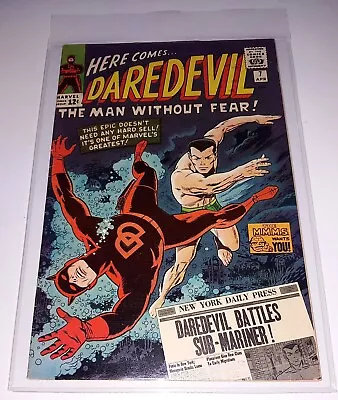 Buy Daredevil #7 April 1965 VGC/FINE 5.0/5.5 First Red Costume Mylite 2 No Stamp • 300£
