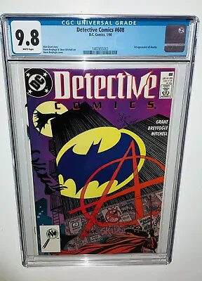 Buy Detective Comics #608 CGC 9.8 White Pages 1st Anarky ~ Joker, Batman DC 1989🦇🔑 • 193.98£