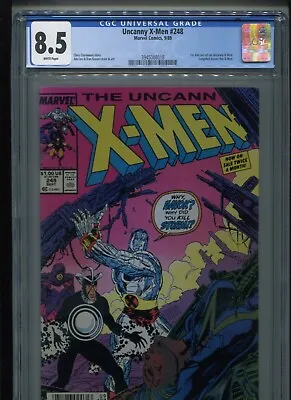 Buy Marvel Uncanny X-Men #248 (1989) CGC 8.5 [WHITE] 1st Jim Lee On X-Men! • 19.79£