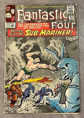 Buy Fantastic Four #33 Dec 1964 *key!* First Attuma! Namor! Silver Age Marvel! Vg/f • 92.49£