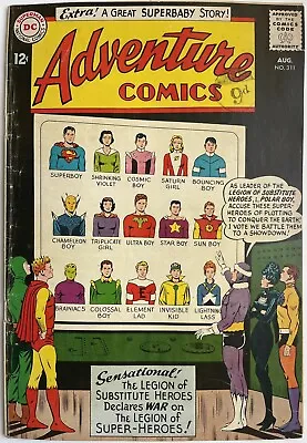 Buy Adventure Comics #311 (1963) Superboy & Legion Of Super-Heroes • 19.99£