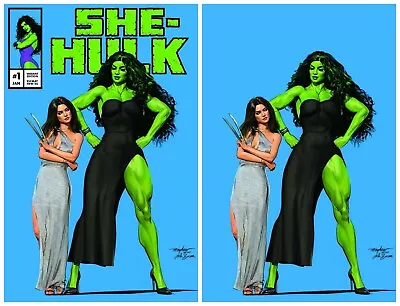 Buy She Hulk #1 Mike Mayhew Homage Trade/virgin Variant Set Ltd To 1000 Sets • 41.50£