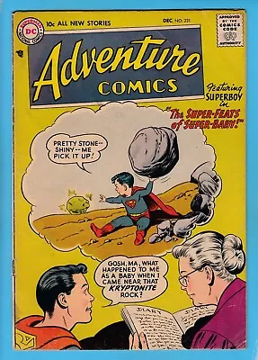 Buy Adventure Comics # 231 Vg (4.0) Superboy_aquaman_green Arrow_us 10 Cents Dc_1956 • 0.99£