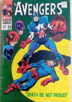 Buy Avengers #56 - VG+ (4.5) - Marvel 1968 - 12 Cents Copy - John Buscema Art - Zemo • 18.99£