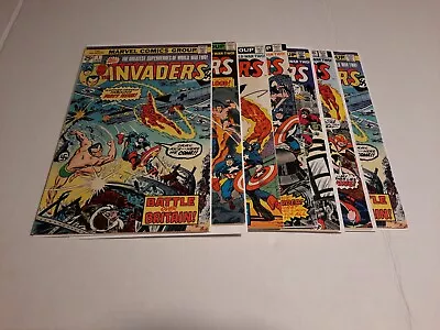 Buy The Invaders 1, (Marvel, Aug 1975), Invaders 9, 12, 14, 17, 33, Comic Book Lot • 94.60£