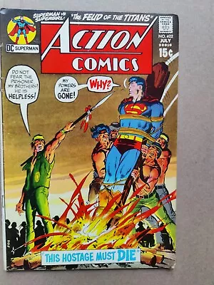 Buy ACTION COMICS #402 1971 VG+ Neal Adams Cover SUPERMAN SUPERGIRL • 4.74£