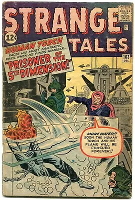 Buy Strange Tales #103 1962- Human Torch- Jack Kirby Silver Age G- • 45.88£