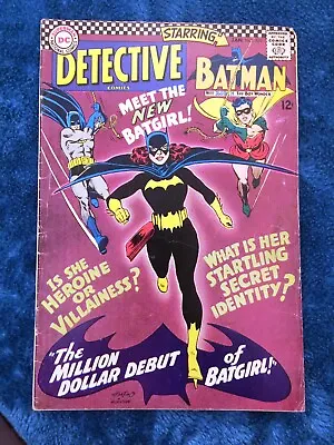 Buy Free P&P;  Detective Comics #359, January 1967: 1st Barbara Gordon, Batgirl! -KG • 299£