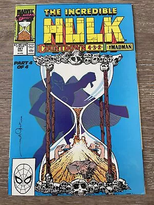 Buy The Incredible Hulk Vol. 1 # 367 1990 Marvel Comics Comic Book  Keown High Grade • 4.74£