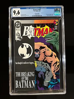 Buy Batman #497 CGC 9.6 (1993) Second Printing - Bane Breaks Batman - Knightfall 11 • 55.50£