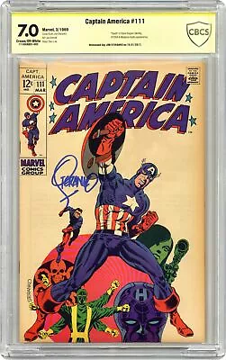Buy Captain America #111 CBCS 7.0 SS Steranko 1969 17-3DEABD1-002 • 265.16£