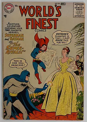 Buy WORLD'S FINEST Comics #85 DC, 1956 Dick Sprang Cover • 32.13£