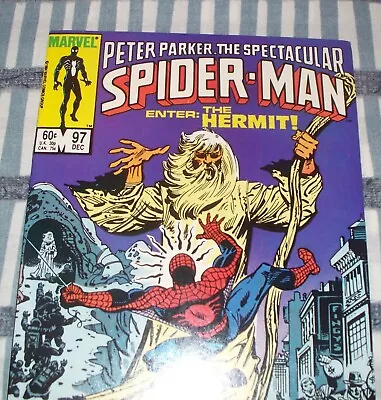 Buy Peter Parker The Spectacular Spider-Man #97 The Hermit From Dec. 1984 In VF- Con • 11.83£