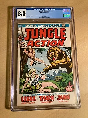 Buy Jungle Action 1 (1972) - Marvel Comics Bronze Age Key - CGC 8.0 VFN • 70£