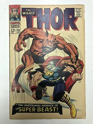 Buy THOR #135 FN+ KEY ORIGIN HIGH EVOLUTIONARY 1st Calls Hammer Mjolnir 1966 Marvel • 31.56£