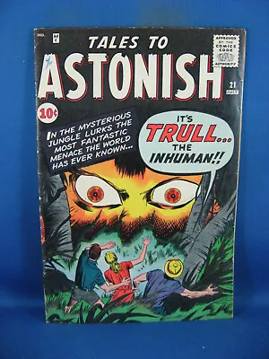 Buy Tales To Astonish 21 F+ Hulk Prototype  Marvel 1961 • 281.23£