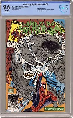 Buy Amazing Spider-Man #328D Direct Variant CBCS 9.6 1990 21-1F621A3-014 • 118.27£