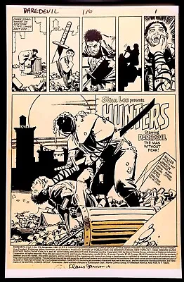 Buy Daredevil #176 Pg. 1 By Frank Miller 11x17 FRAMED Original Art Poster Print • 47.39£
