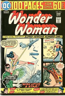 Buy Wonder Woman   # 214     VERY FINE NEAR MINT     October 1974    100 Pages  See • 102.91£