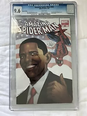 Buy Marvel Comics Amazing Spider-Man #583 CGC 9.6 (3rd Print Obama Variant) • 44.19£