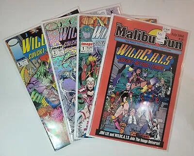 Buy Malibu Sun #15 & WildC.A.T.S 1,2,3! KEY Comic Lot! (1992, Malibu/Image) VF-NM! • 72.74£