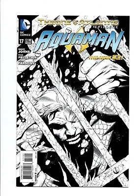 Buy AQUAMAN #17,  Black & White Variant, Vol.7,  Key,  New 52, DC Comics, 2013 • 9.69£