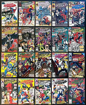 Buy AMAZING SPIDER-MAN 20 Issue Lot Marvel #327, 329-334, 344, 350, 351, 353, 356+ • 71.08£