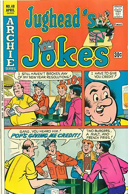 Buy Jughead's Jokes #48 By Edwards Archie Betty Veronica Pops Riverdale 1974 • 3.95£