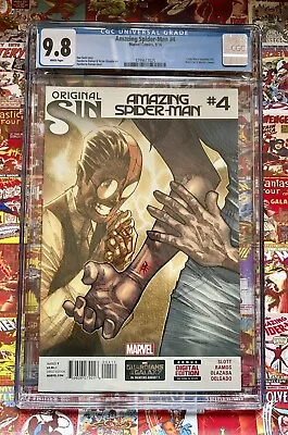 Buy The Amazing Spider-Man #4 - CGC 9.8 - 2014 - Key Issue 1st Cindy Moon As Silk • 99.95£