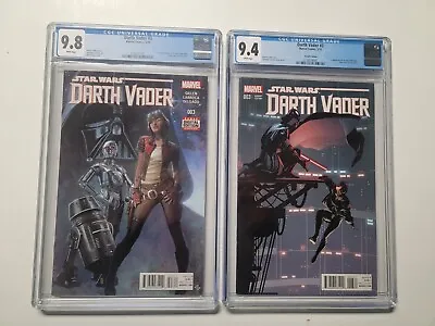 Buy Darth Vader #3 CGC 9.4 1:25 Variant AND Cover A CGC 9.8 1st App Doctor Aphra • 473.23£