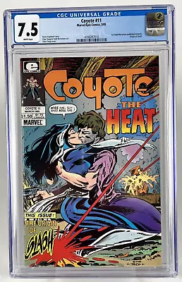 Buy  COYOTE  #11, 1st Todd McFarland Published Art, CGC 7.5, VF-, 4398287010 • 47.35£
