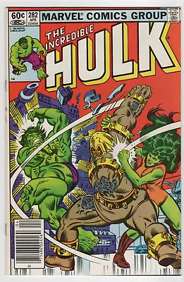 Buy Incredible Hulk 282 Marvel Comics 1983 Newsstand 1st She-Hulk Team-Up • 11.95£