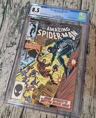 Buy Amazing Spider-Man #265 1985 1st Silver Sable CGC 8.5 Fox Returns Spidey Black • 61.62£