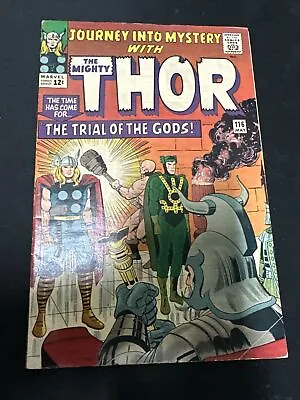 Buy Journey Into Mystery #116 Thor Loki Trial Of The Gods! 1965 Silver Age VG/F • 39.94£