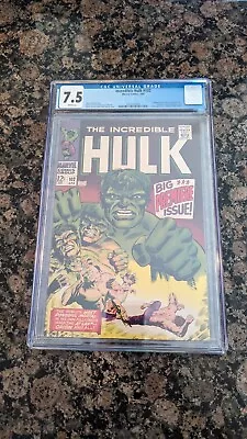Buy Incredible Hulk 102 Cgc 7.5 W/white Pages!!!! Beautiful Better Than Grade!!!! • 239.85£