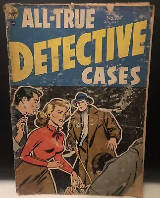 Buy All True Detective Cases #2 Comic 1954 1.5 Golden Age Comics Cover Detached • 22.99£