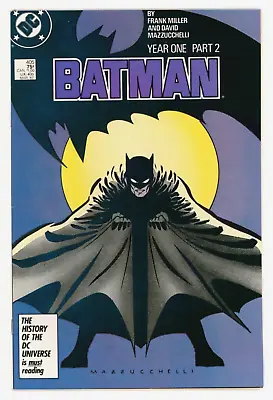 Buy Batman #405 NM- 9.2 Batman Year One Part 2 - Frank Miller • 29.95£