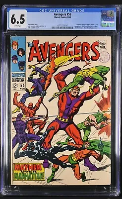 Buy Avengers #55 CGC 6.5 (1968) 1st Appearance Ultron MCU Silver Age Key Marvel FN+ • 77.41£