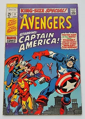 Buy Avengers Annual #3 VF Marvel 1969  Silver Age Cap/Red Skull High Grade • 63.14£