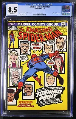 Buy Amazing Spider-Man #121 (Jun 1973, Marvel Comics) CGC 8.5 VF+ | 4357172010 • 482.56£