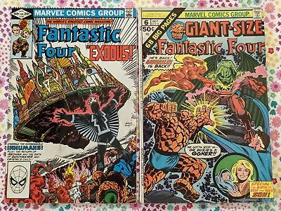 Buy Giant-Size Fantastic Four #6 & 240 LOT (Marvel 1975, Birth Of Franklin Richards) • 19.95£