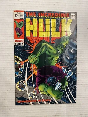 Buy The Incredible Hulk # 111 🗝️ 1st APPEARANCE OF GALAXY MASTER 1969 Marvel Comics • 25.28£
