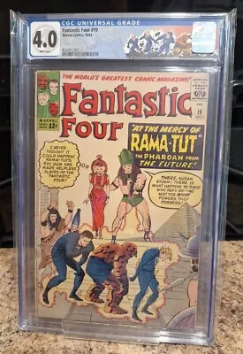 Buy Fantastic Four #19 Cgc 4.5 1st Ramu-tut Kang The Conqueror Jack Kirby White Pgs! • 289.97£