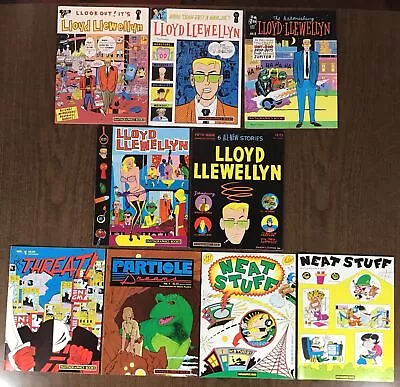 Buy Lloyd Llewellyn 1-5 Neat Stuff 11 12 Threat 1 Particle Fantagraphics Comics 1986 • 63.21£
