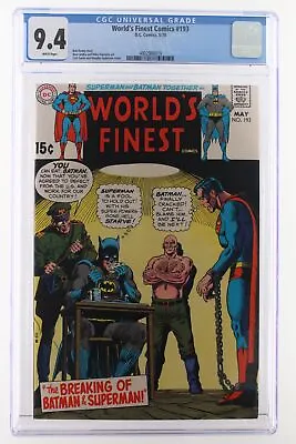 Buy World's Finest Comics #193 - DC 1970 CGC 9.4  • 76.30£