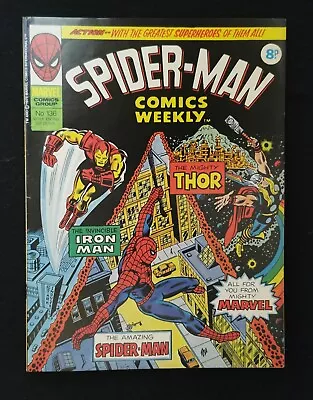 Buy Spider-man Comics Weekly No. 136 1975 - - Classic Marvel Comics + THOR IRONMAN • 14.99£