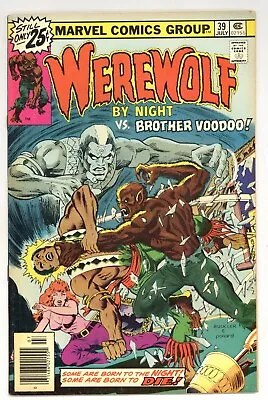 Buy Werewolf By Night 39 BROTHER VOODOO! ZUVEMBIES! Burning Snake! 1976 Marvel L752 • 23£