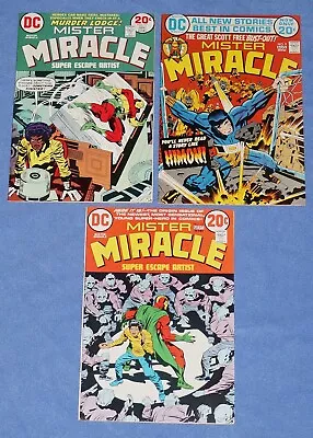 Buy   MISTER MIRACLE   #'s 9, 15, 17, DC COMICS (1972/74) 1st HIMON. ALL IN VFN+ • 31.98£